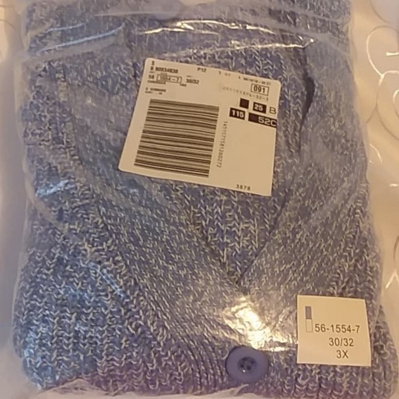 Long Sleeve Button-Front Cardigan (2X) - Picture 2 of 3